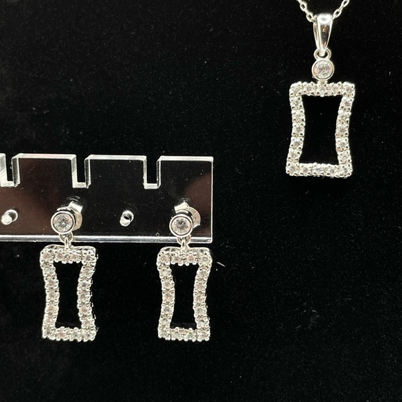 Sterling & CZ 3 piece set! - Picture 1 of 6